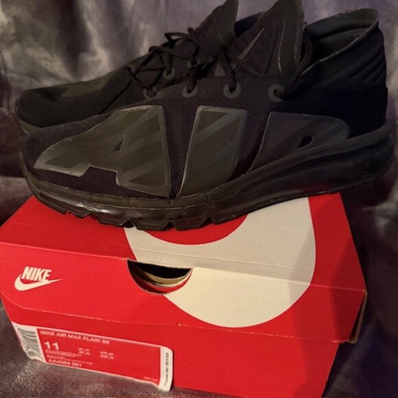 Nike Air Max Flair SE Black Anthracite-Black Sneakers Men Size 11 GUC w/box main image 6